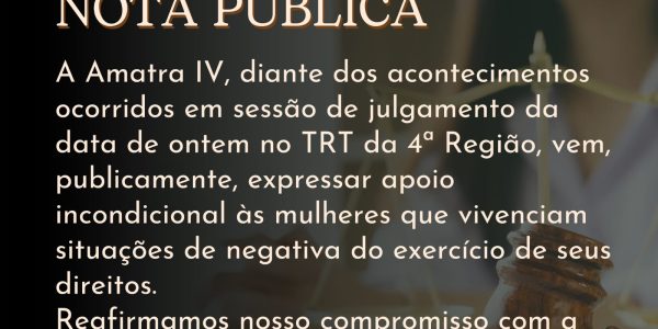 Nota em virtude do ocorrido na sessão de julgamento da 8a Turma de 27/06/24