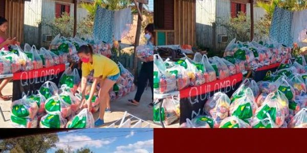 AMATRA IV, TRT-RS e Sintrajufe/RS entregam 200 cestas básicas ao Quilombo dos Machado