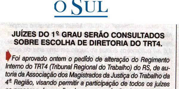 Conquista histórica da AMATRA IV é destaque na mídia