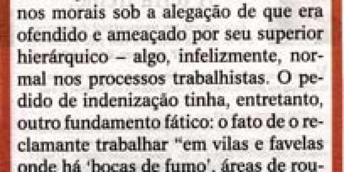 Artigo publicado no jornal O Sul, dia 25/11, veiculado na coluna da AMATRA IV