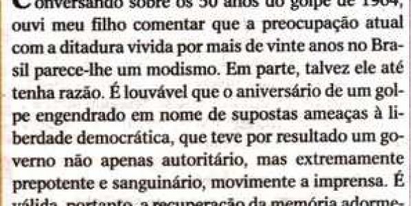 Um silêncio que tortura e desafia… Os 50 anos do golpe