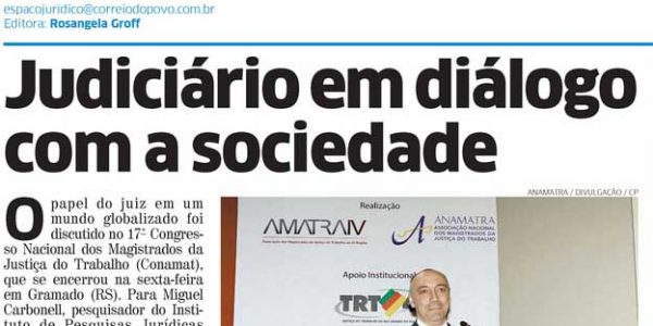 Judiciário em diálogo com a sociedade