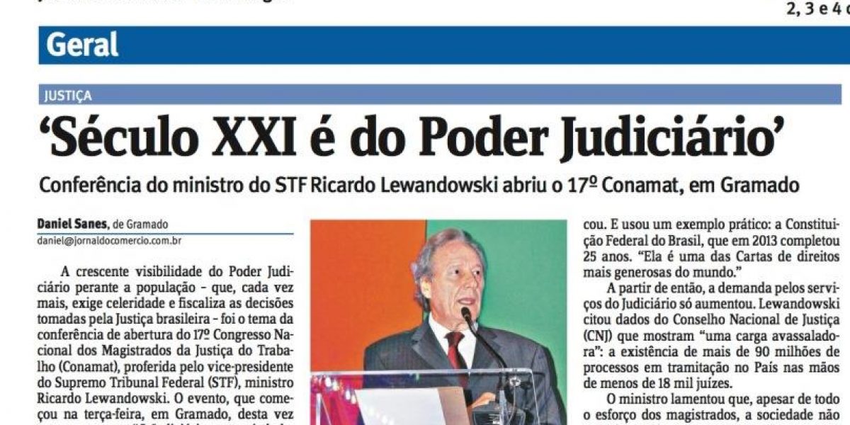 Conamat é destaque no Jornal do Comércio