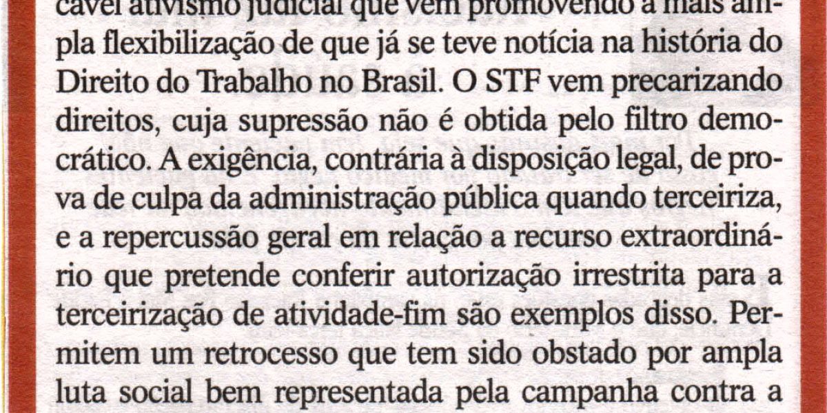 O que restará do Direito do Trabalho?