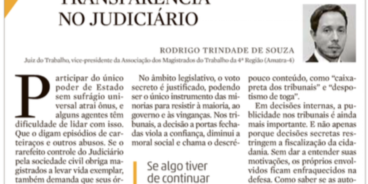 Artigo Publicado na Zero Hora