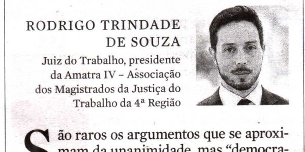 Rodrigo Trindade de Souza: república também nos tribunais