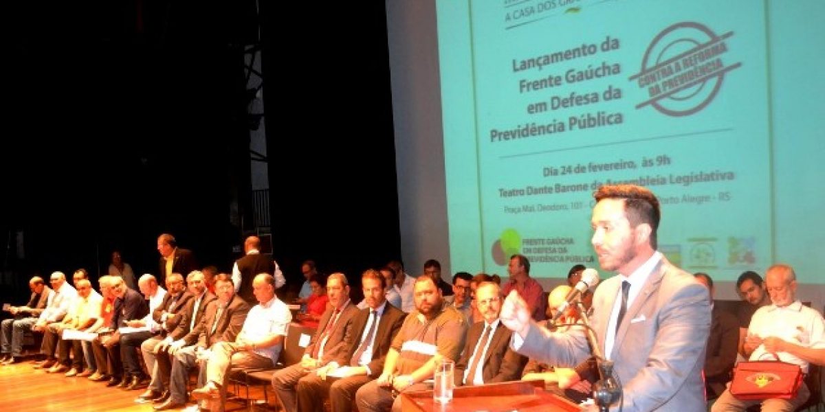 AMATRA presente no lançamento da Frente Gaúcha contra a Reforma da Previdência