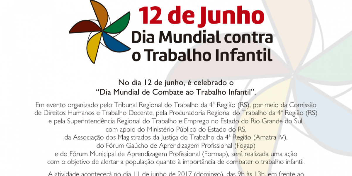 Campanha contra o trabalho infantil