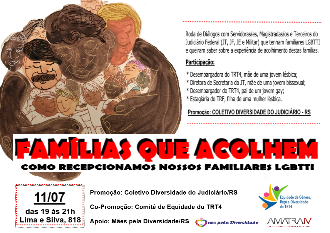 Diálogo sobre o acolhimento aos familiares LGBTTI