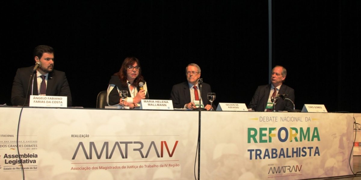 Evento da AMATRA IV sobre a reforma trabalhista trouxe análise aprofundada da nova lei