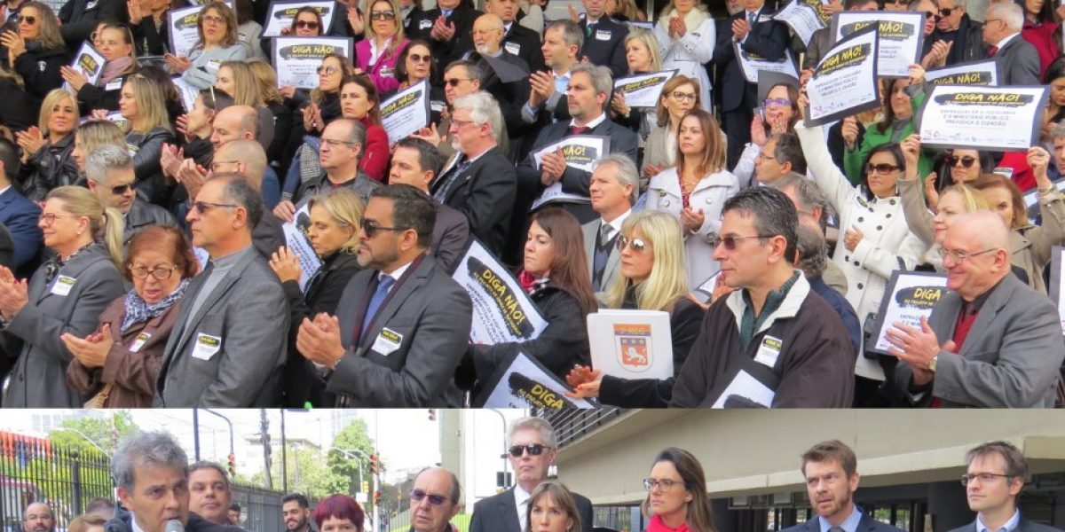 Ato contra a lei de abuso de autoridade reuniu grande público em Porto Alegre