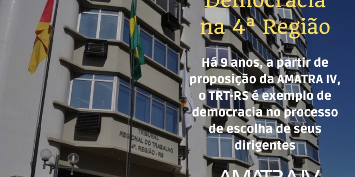 Processo eleitoral do TRT-4 consolida-se como exemplo de democracia em Tribunais