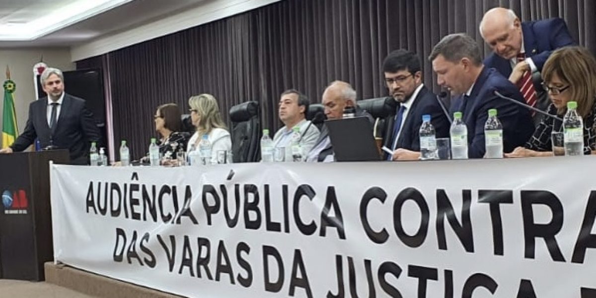 Presidente da Amatra participa de audiência pública da OAB/RS contra a extinção de Varas do Trabalho